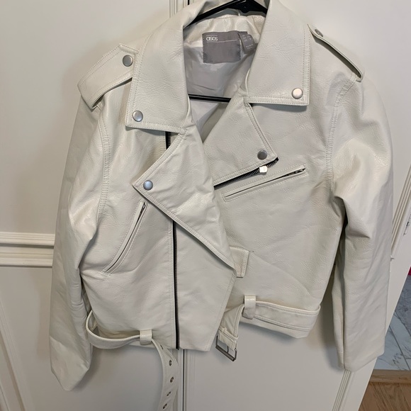 ASOS white faux leather jacket (size 8) - Picture 5 of 5